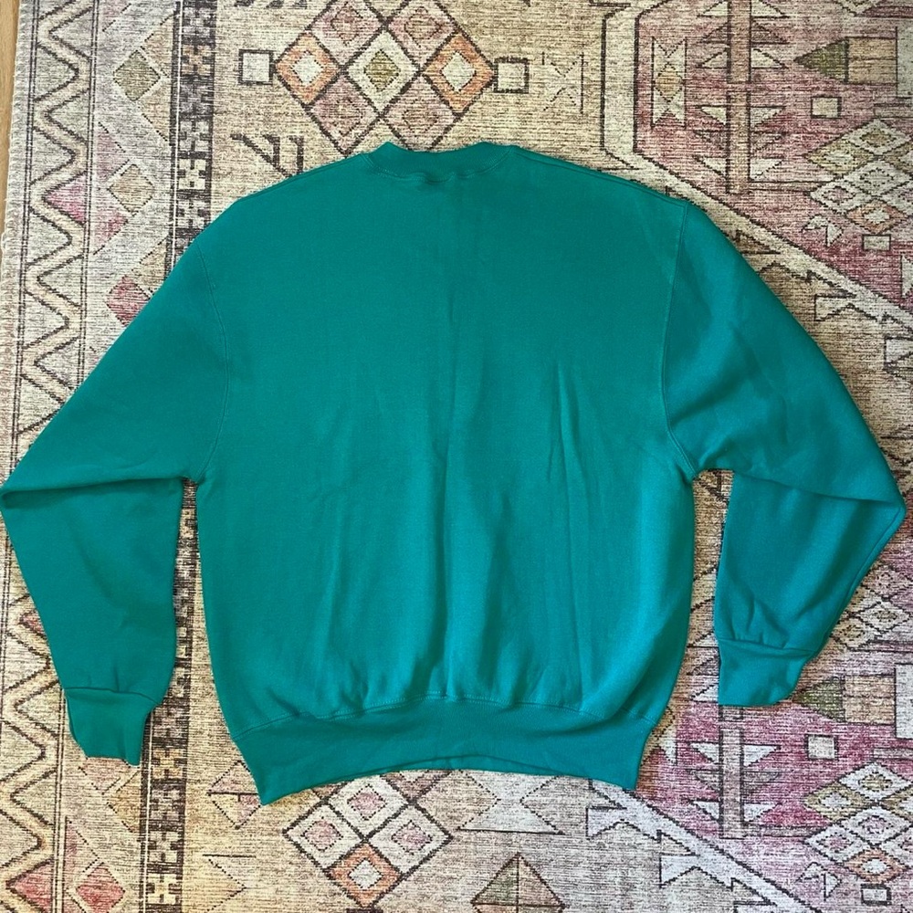 Vintage Deadstock Teal Crewneck Sweater - Picture 5 of 5